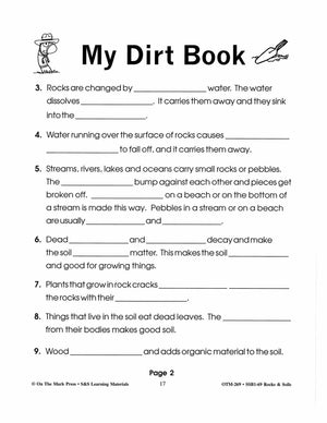 My Dirt Book (soil) Gr. 2-3