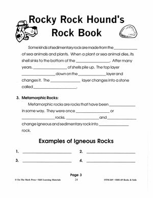 Rocky Rock Hounds' Rock Booklet Gr. 2-3