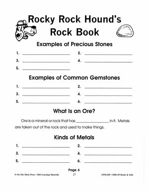 Rocky Rock Hounds' Rock Booklet Gr. 2-3