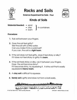 Soil Science Experiments Gr. 2-3