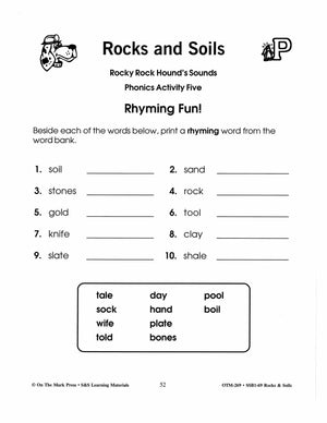 Rocks & Soils Phonics Activities Gr. 2-3