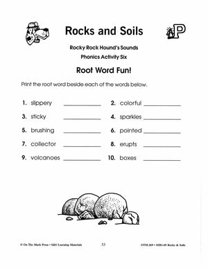 Rocks & Soils Phonics Activities Gr. 2-3