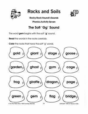 Rocks & Soils Phonics Activities Gr. 2-3