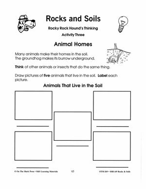 Rocks & Soils Brainstorming Ativities Gr. 2-3