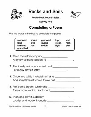 Rocks & Soils Creative Writing Activities Gr. 2-3