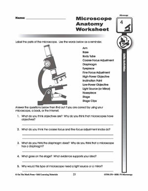 Microscopy: 15 Introductory Skill Investigations Gr. 5-8