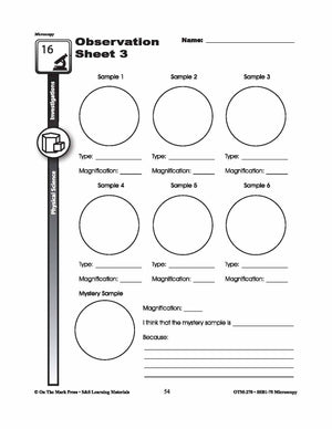 Physical Science Microscopy Investigations Gr. 5-8