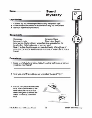 Physical Science Microscopy Investigations Gr. 5-8