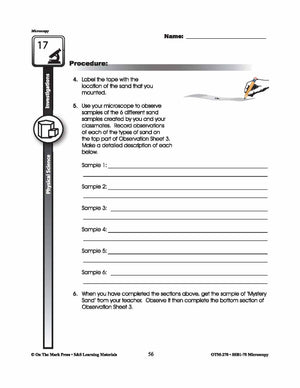 Physical Science Microscopy Investigations Gr. 5-8
