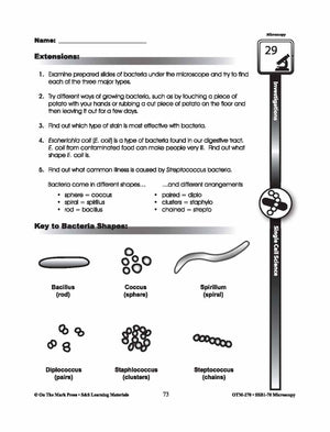 Single-Celled Organisms Microscopy Investigations Gr. 5-8