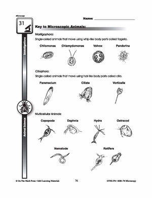 Animal Science Microscopy Investigations Grades 5-8