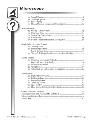 Microscopy Step-by-Step Labs Grade 5+