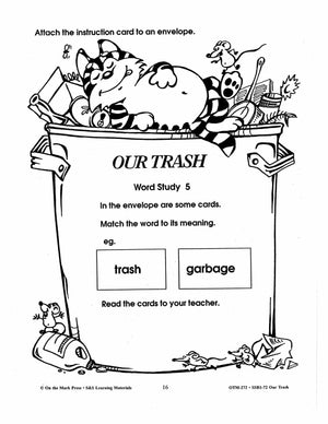 Our Trash Words Study Activities Gr. 2-3