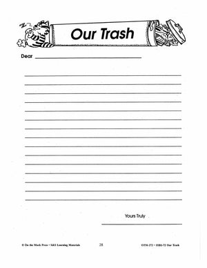 Our Trash Letter Writing Activities Gr. 2-3