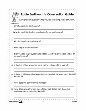 Earthworm Experiments & More! Grades 2-3 E-Lesson