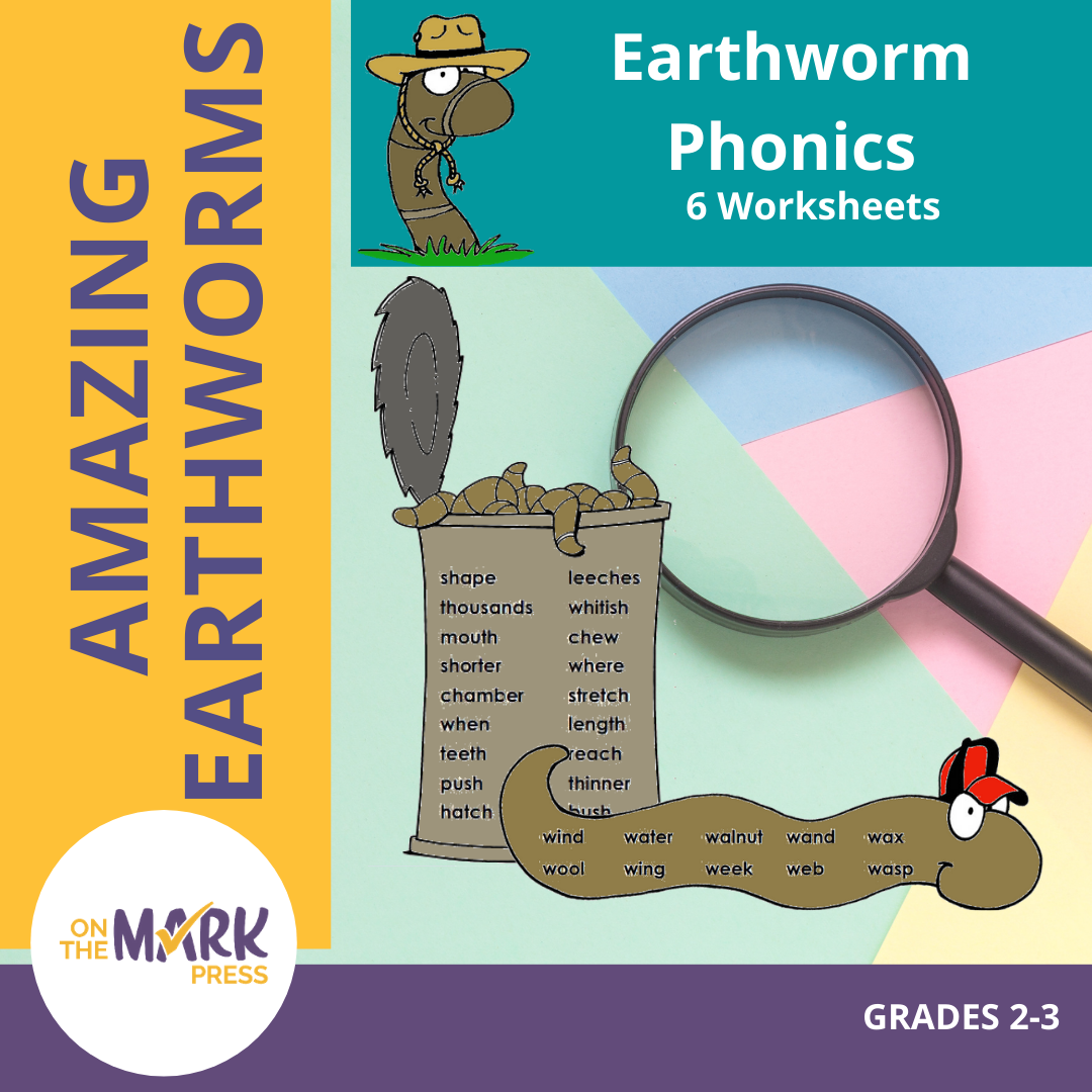 Earthworm Phonics Worksheets! Grades 2-3 E-Lesson