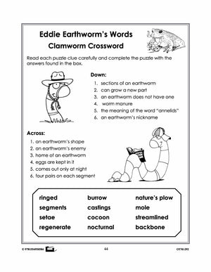 Earthworm Vocabulary Worksheets! Grades 2-3 E-Lesson