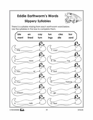 Earthworm Vocabulary Worksheets! Grades 2-3 E-Lesson