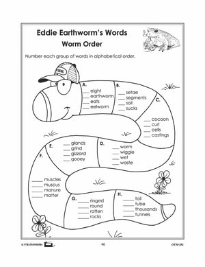 Earthworm Vocabulary Worksheets! Grades 2-3 E-Lesson