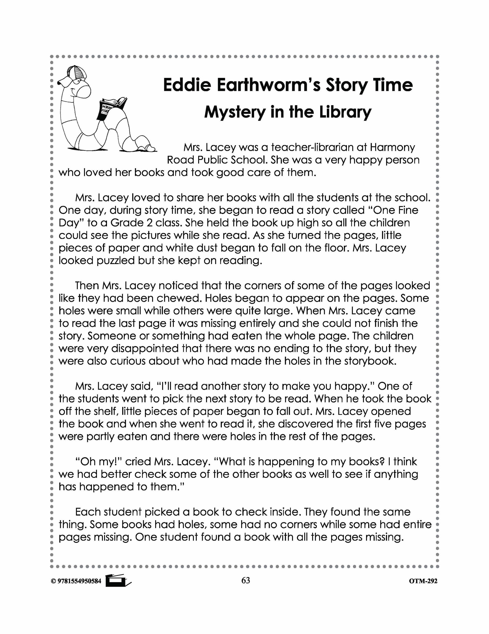 Earthworm Reading Stories & Worksheets! Grades 2-3
