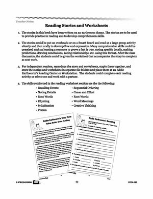 Earthworm Reading Stories & Worksheets! Grades 2-3