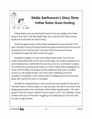 Earthworm Reading Stories & Worksheets! Grades 2-3