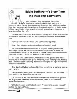 Earthworm Reading Stories & Worksheets! Grades 2-3