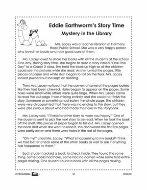 Earthworm Reading Stories & Worksheets! Grades 2-3