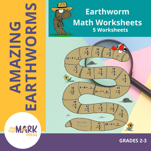 Earthworm Math Worksheets! Grades 2-3