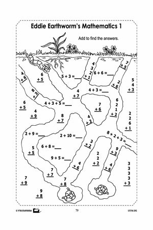 Earthworm Math Worksheets! Grades 2-3