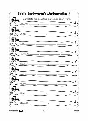 Earthworm Math Worksheets! Grades 2-3