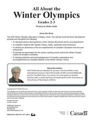 All About the 2022 Beijing Winter Olympics Grade 2-3