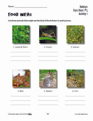 Habitats Activities Grades 3+