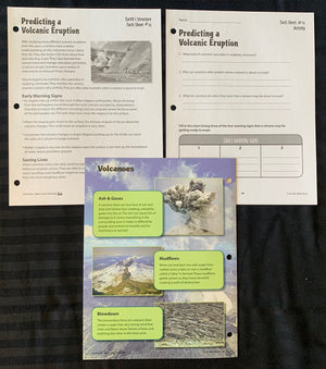 Volcanoes Activities & Fast Fact Reading Folder Grades 4+