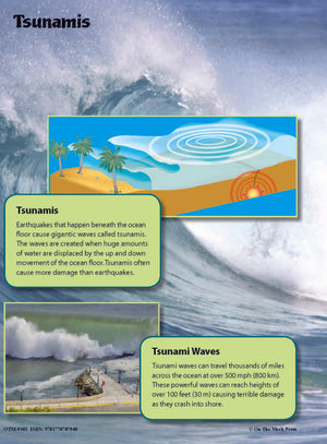 Tsunamis & Earthquakes Fast Fact Reading Folder Grades 4+
