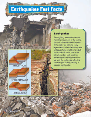 Tsunamis & Earthquakes Fast Fact Reading Folder Grades 4+