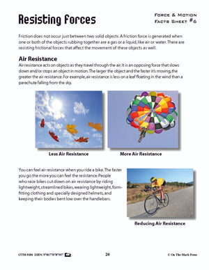 Friction & Resistance Activity Pages & Mini Poster Grades 4+