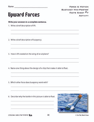 Buoyancy Activity Pages & Mini Poster Grades 4+