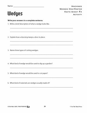 Wedges Activity Pages & Mini Poster Grades 4+