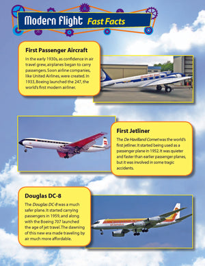 Modern Flight Activities & Fast Fact Reading Folder Grades 4+