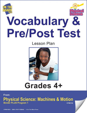 Physical Science Gr. 4+ - Vocabulary & Pre/Post Test