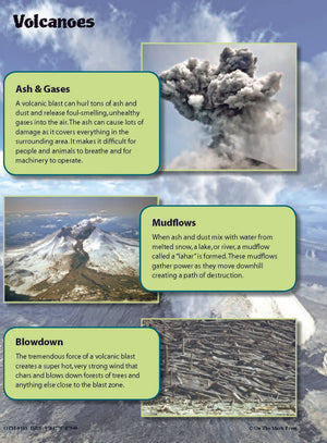Volcanoes Fast Fact Reading Folder Grades 4+