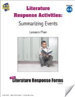 Character Analysis Literature Response Activities Grades 4-6