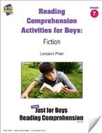 Reading Comprehension Activities for Boys- 3 Fiction stories for Grade 7