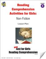 Reading Comprehension Activities For Girls: Non-Fiction Grade 5