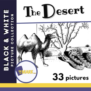 The Desert Black & White Picture Collection Grades K-8