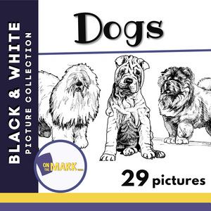 Dogs Black & White Picture Collection