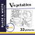 Vegetables Black & White Picture Collection Grades K-8