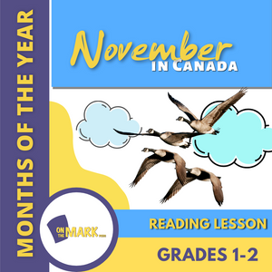 November in Canada Reading Lesson Grades 1-2