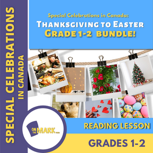 Special Celebrations in Canada: 7 Reading Lesson Bundle Grades 1-2